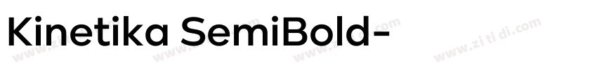 Kinetika SemiBold字体转换